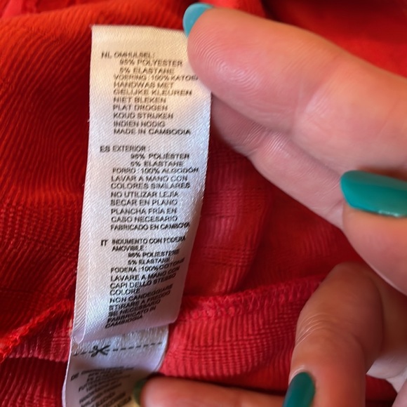 FOREVER 21 RED TEXTURED BODYCON DRESS - Picture 7 of 10